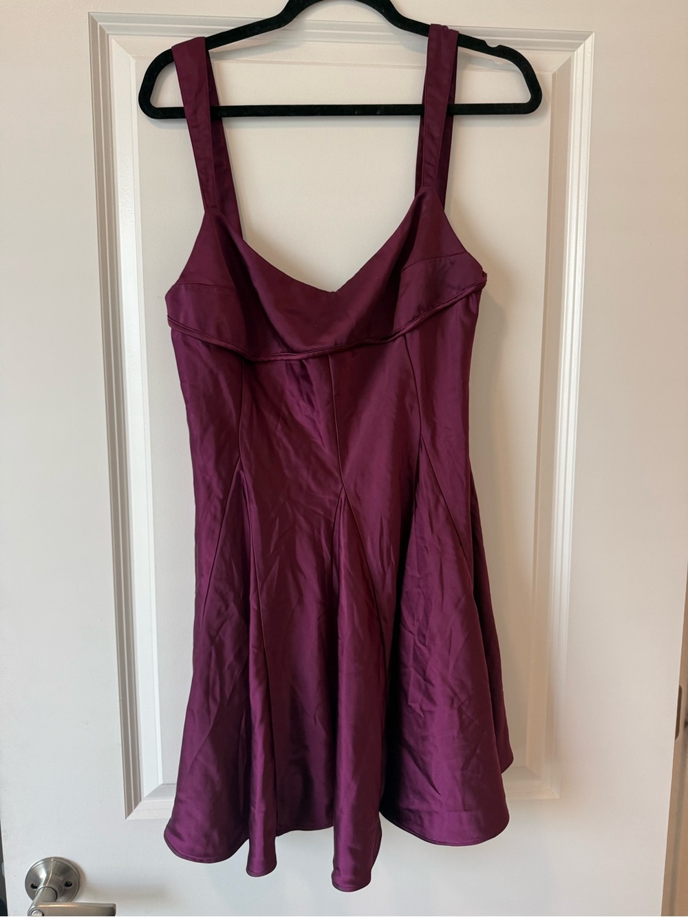 Free People A-Line Dress in Deep Burgundy